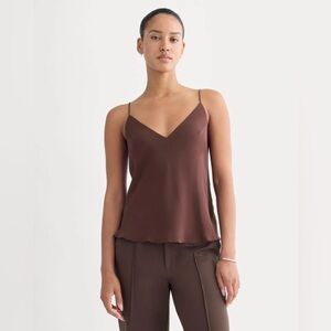 NWT EVERLANE SILK TIE BACK CAMI